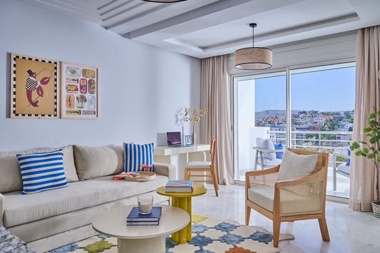 ALOR Lounge Chair – Wood & Woven Cane